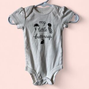 3 Month Girl Infant Baby Short Sleeve Carter’s My Little Buttercup Onesie